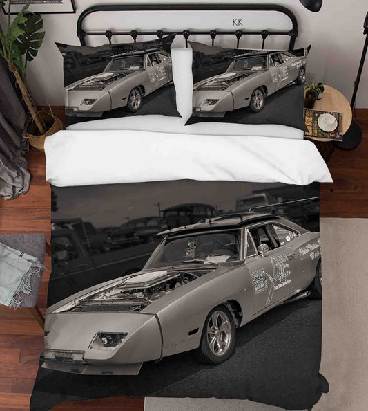 3D Automobile Gray Quilt Cover Set Bedding Set Duvet Cover Pillowcase 424