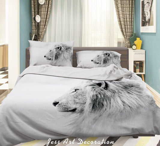 3D Animal Nature Lion Quilt Cover Set Bedding Set Duvet Cover Pillowcases WJ 3325