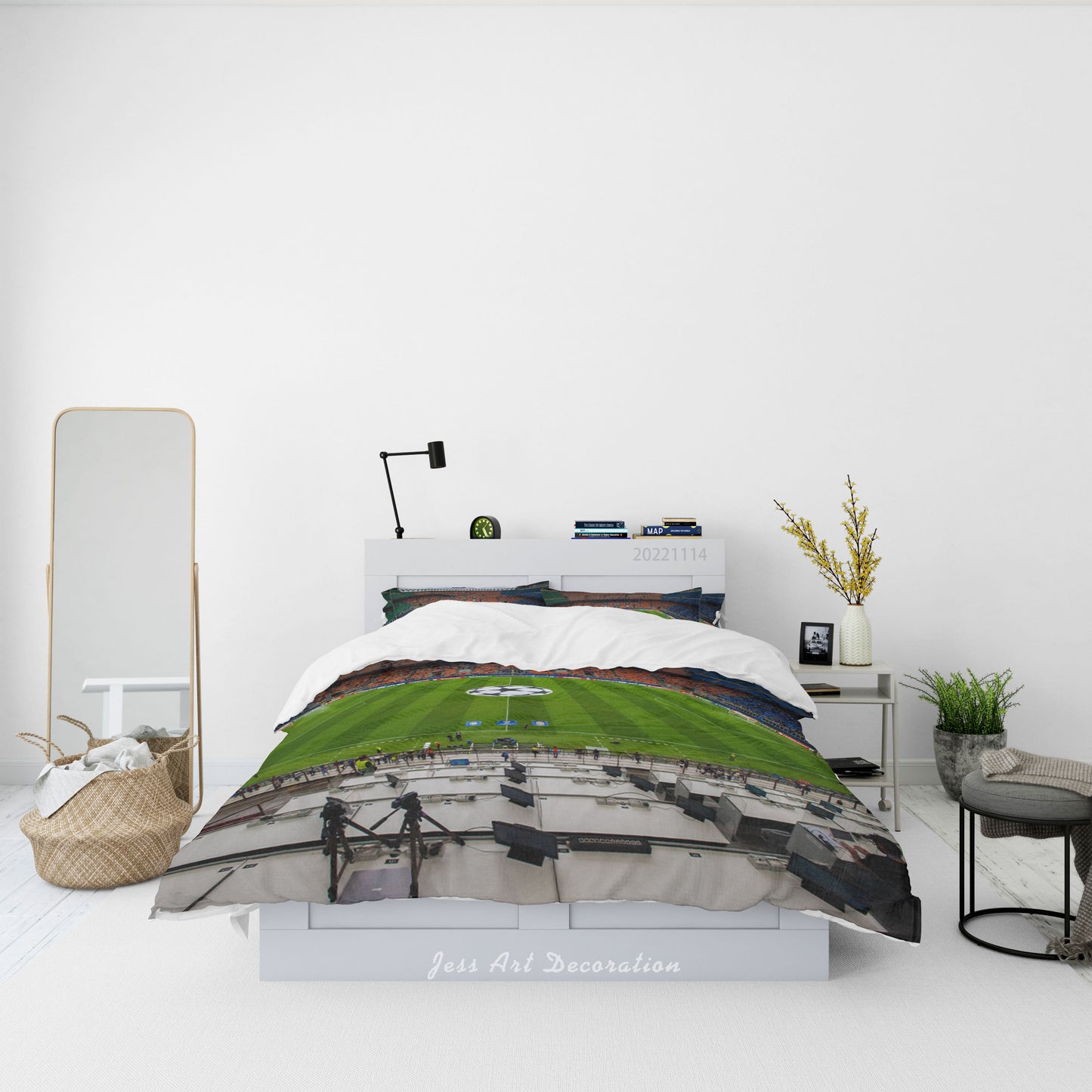 3D AC Associazione Calcio Milan Spectator Seats Quilt Cover Set Bedding Set Duvet Cover Pillowcase 855