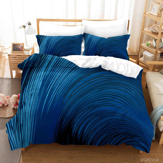 3D Abstract Blue Marble Quilt Cover Set Bedding Set Duvet Cover Pillowcases 55