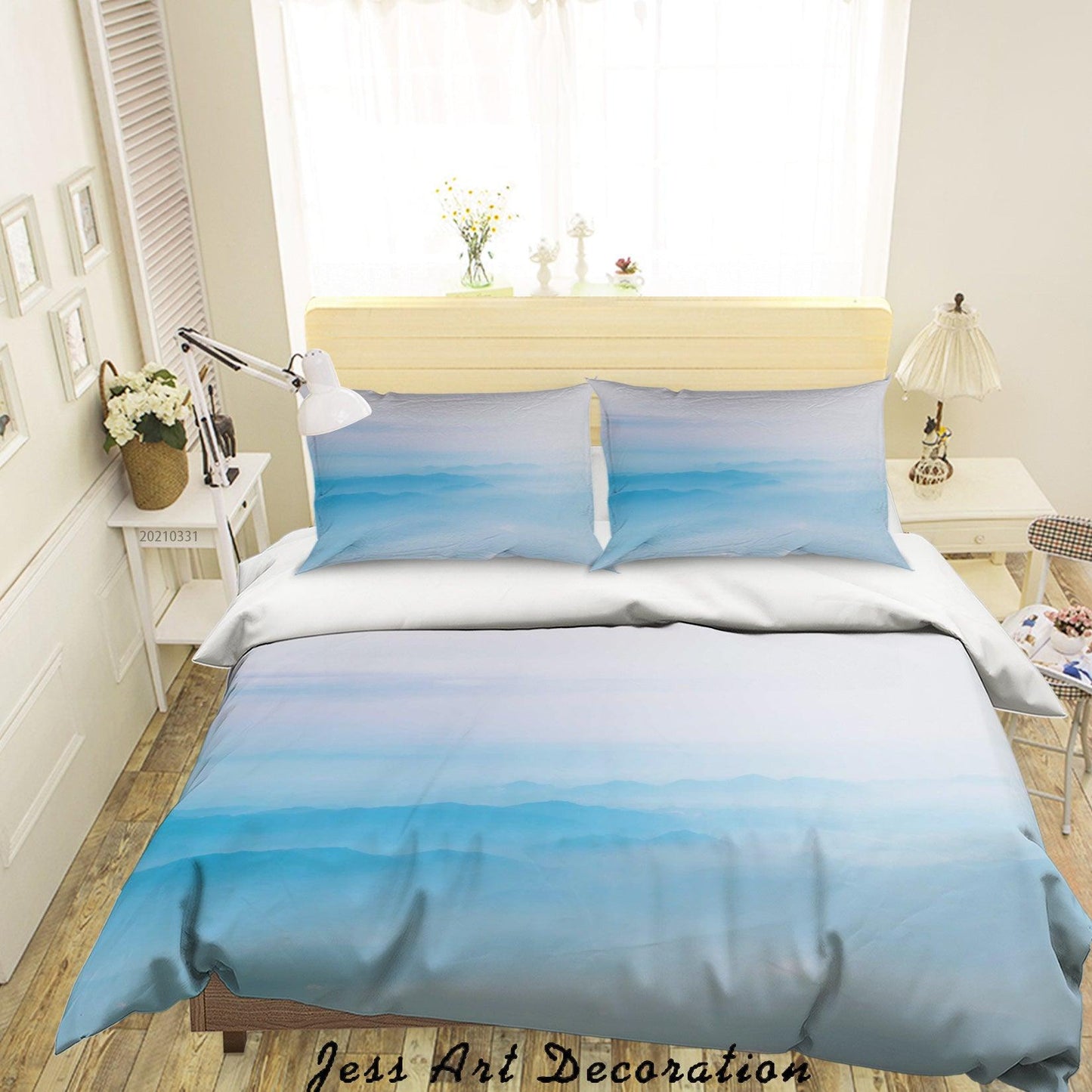 3D Blue Sky Cloud Quilt Cover Set Bedding Set Duvet Cover Pillowcases 320