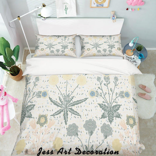 3D Black White Flowers  Quilt Cover Set Bedding Set Pillowcases   37