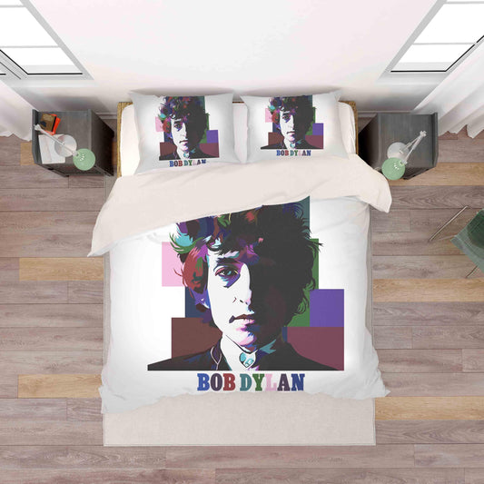 3D Bob Dylan Quilt Cover Set Bedding Set Pillowcases 13