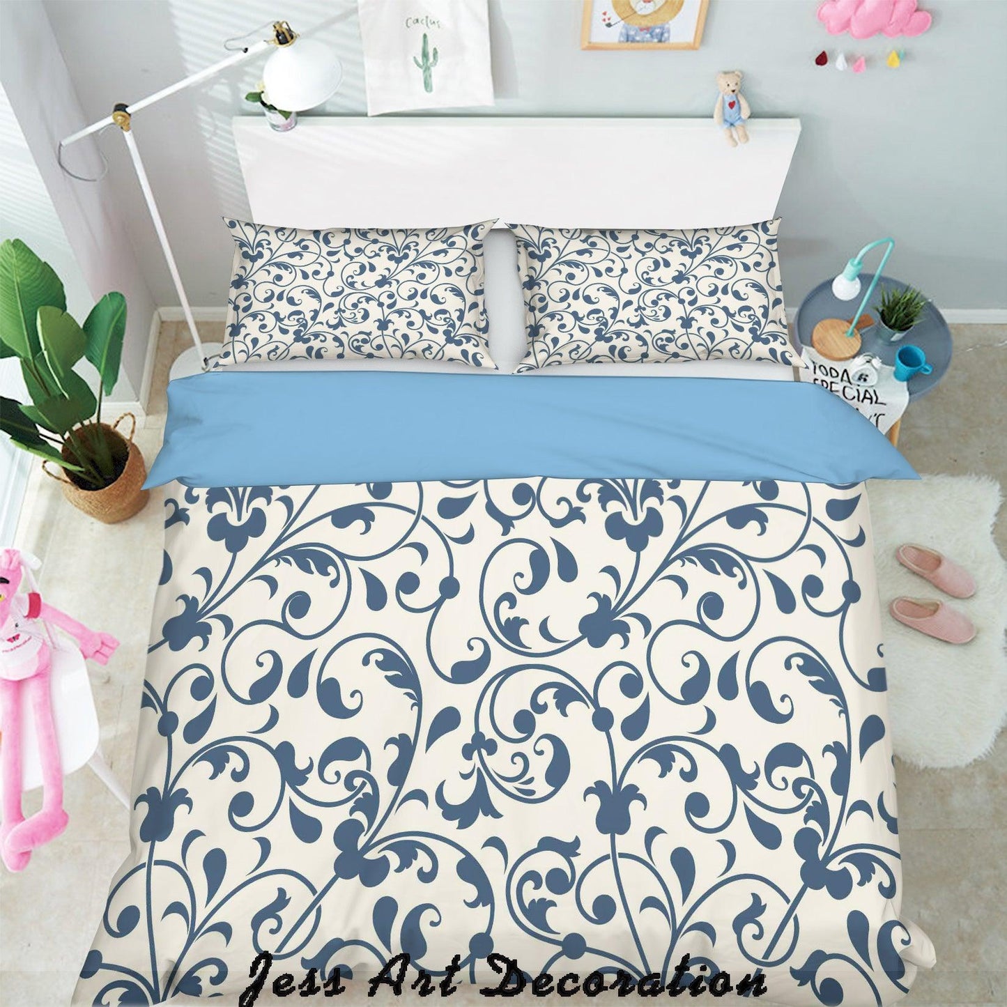 3D Black White Plates Pattern Quilt Cover Set Bedding Set Pillowcases 400