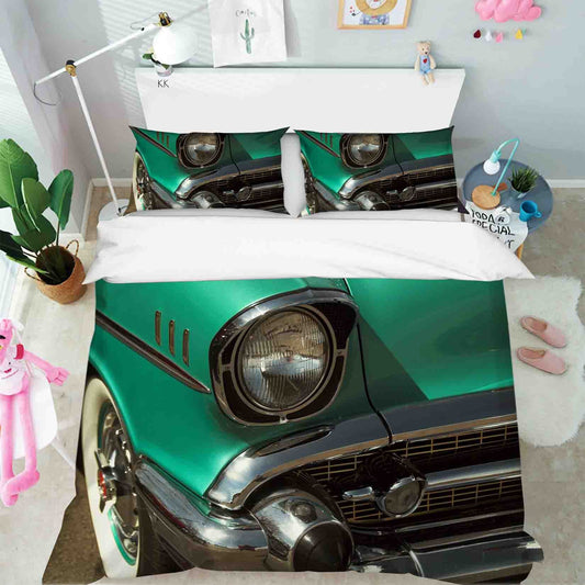 3D Automative Lighting Tyre Quilt Cover Set Bedding Set Duvet Cover Pillowcase 370