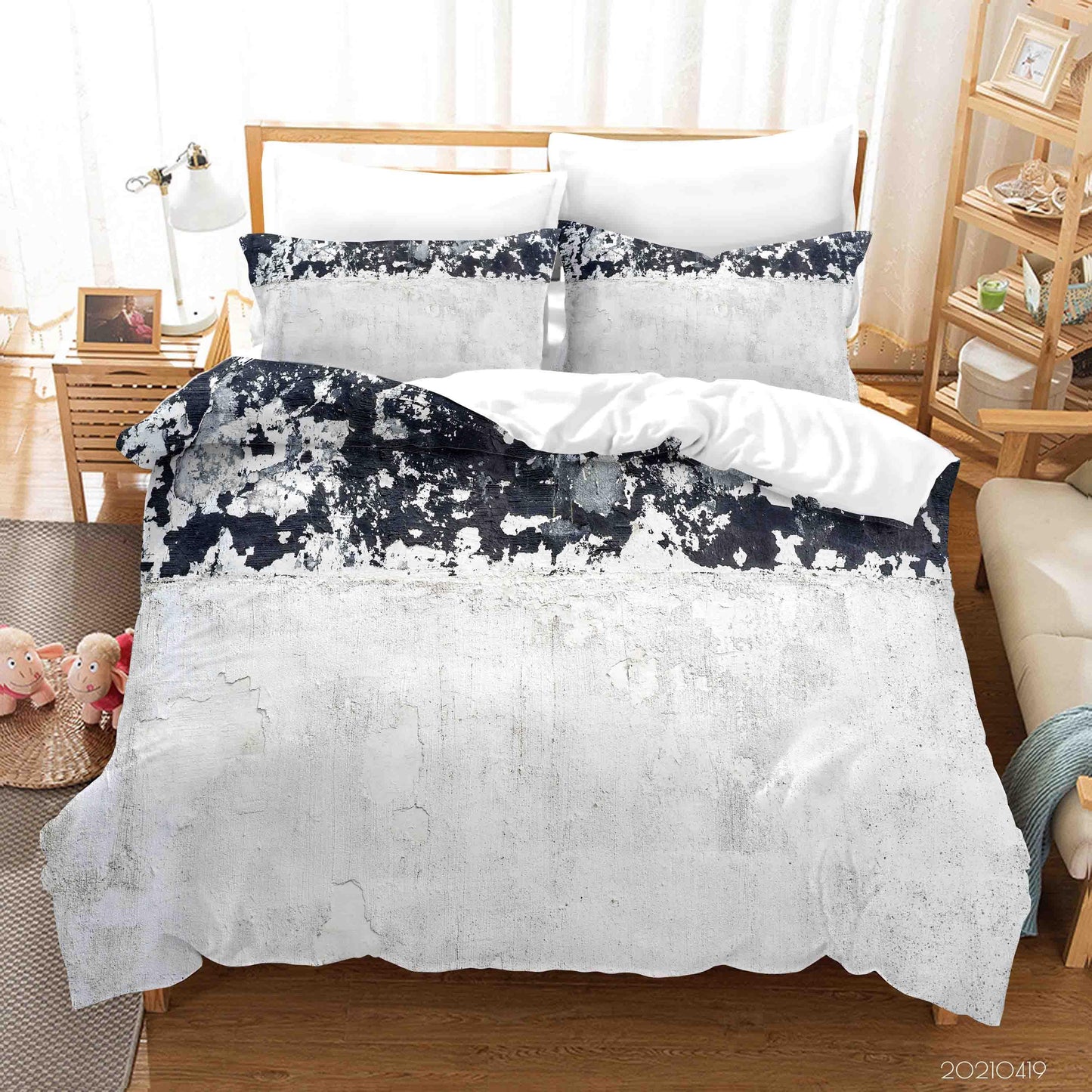 3D Abstract Mottled Graffiti Quilt Cover Set Bedding Set Duvet Cover Pillowcases 218