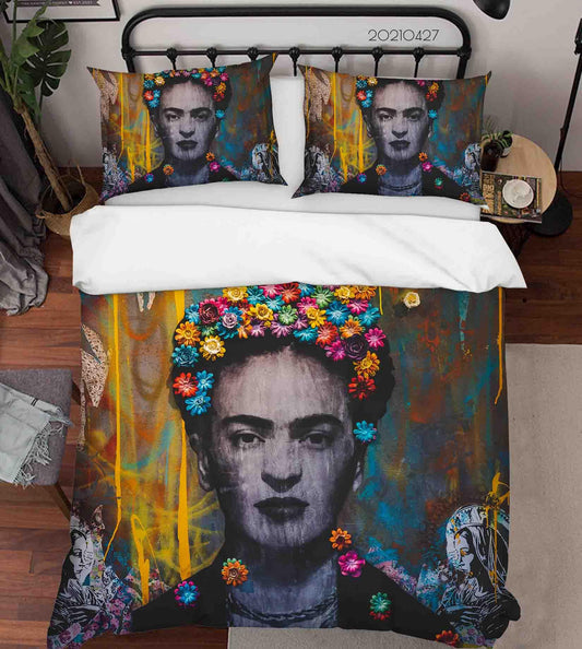 3D Abstract Artistic People Graffiti Quilt Cover Set Bedding Set Duvet Cover Pillowcases 89