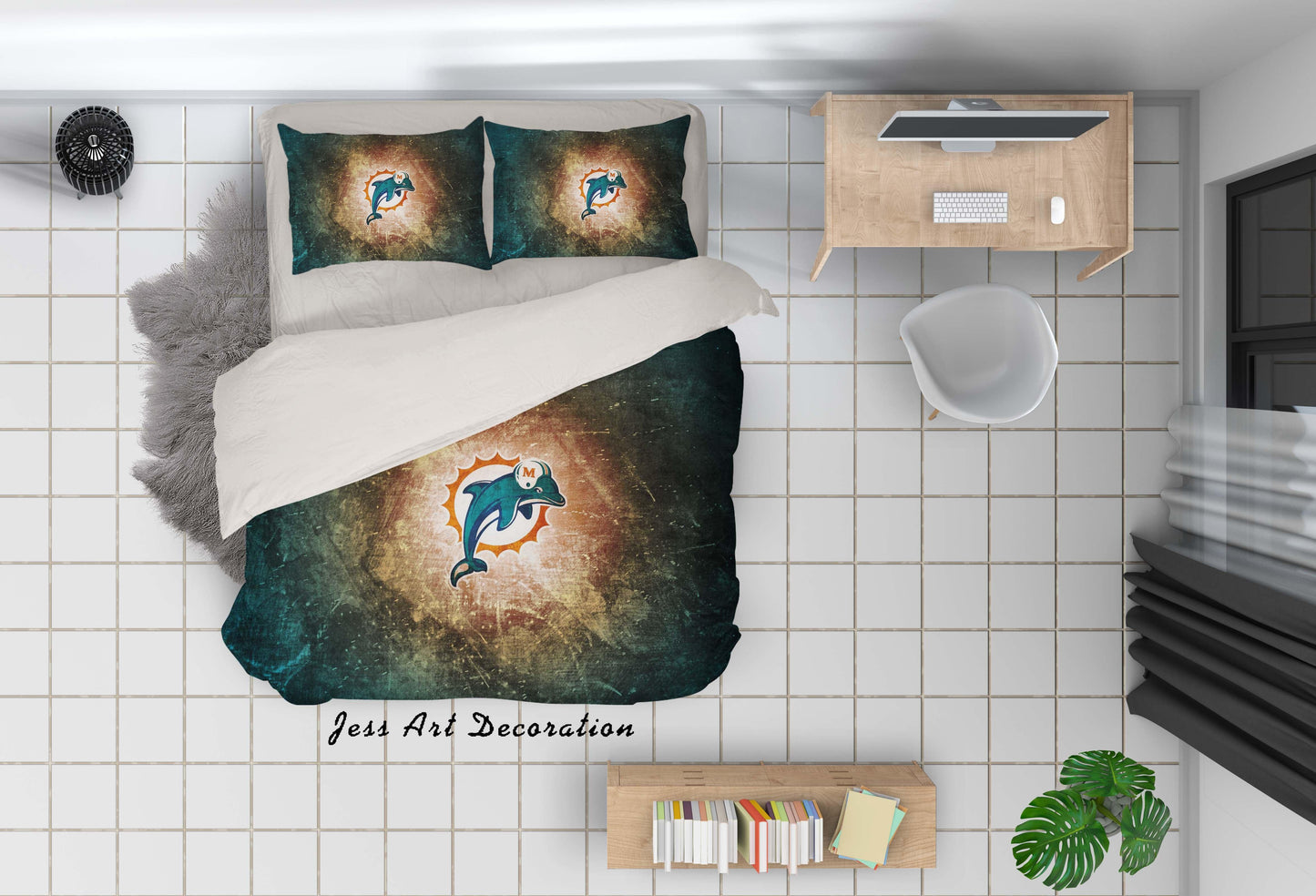 3D Blue Dolphin Quilt Cover Set Bedding Set Pillowcases 23