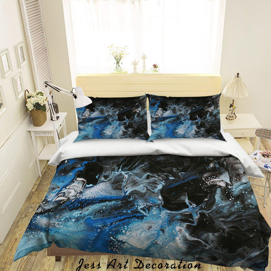 3D Abstract Marble Texture Quilt Cover Set Bedding Set Duvet Cover Pillowcases 599