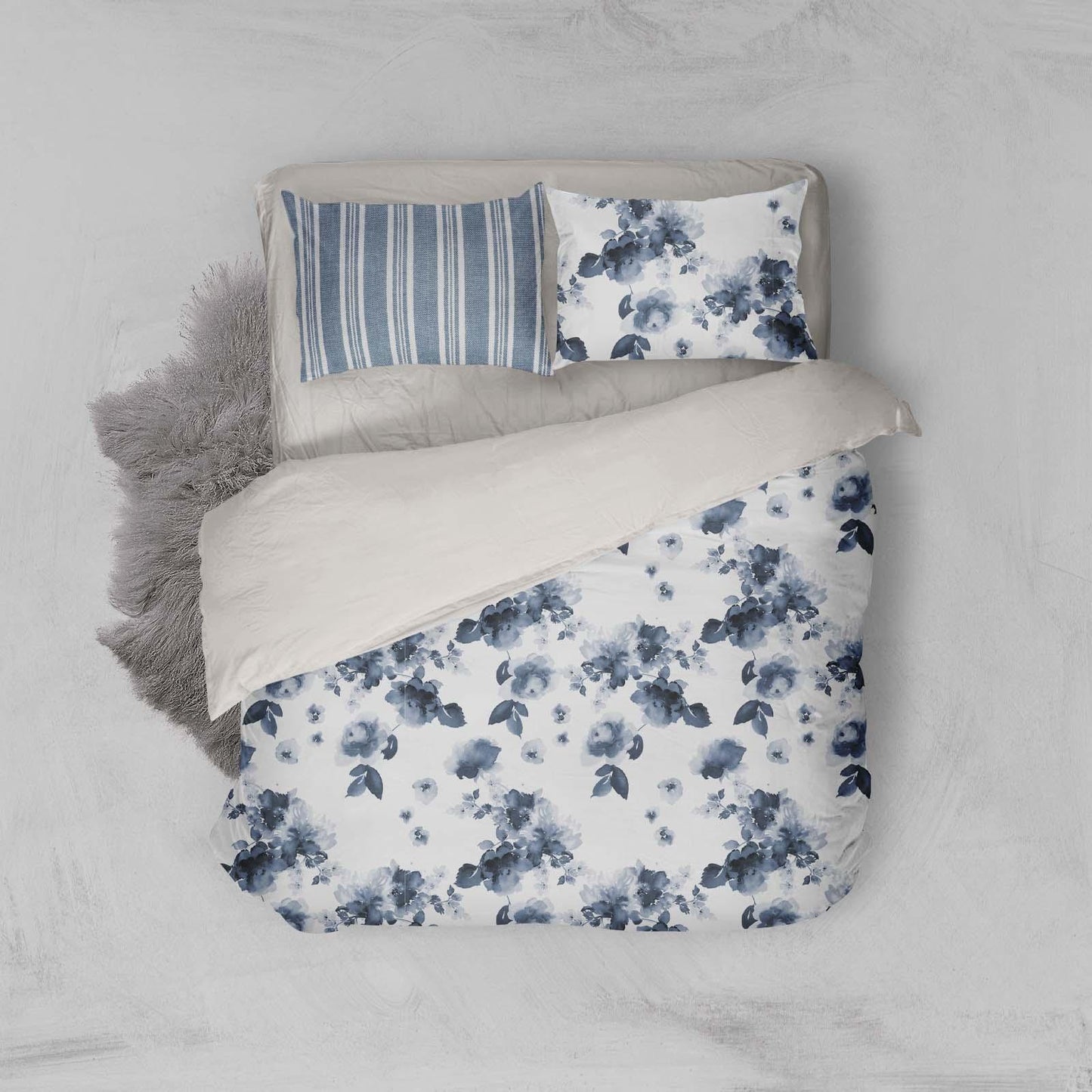 3D Blue Flowers Quilt Cover Set Bedding Set Pillowcases 29