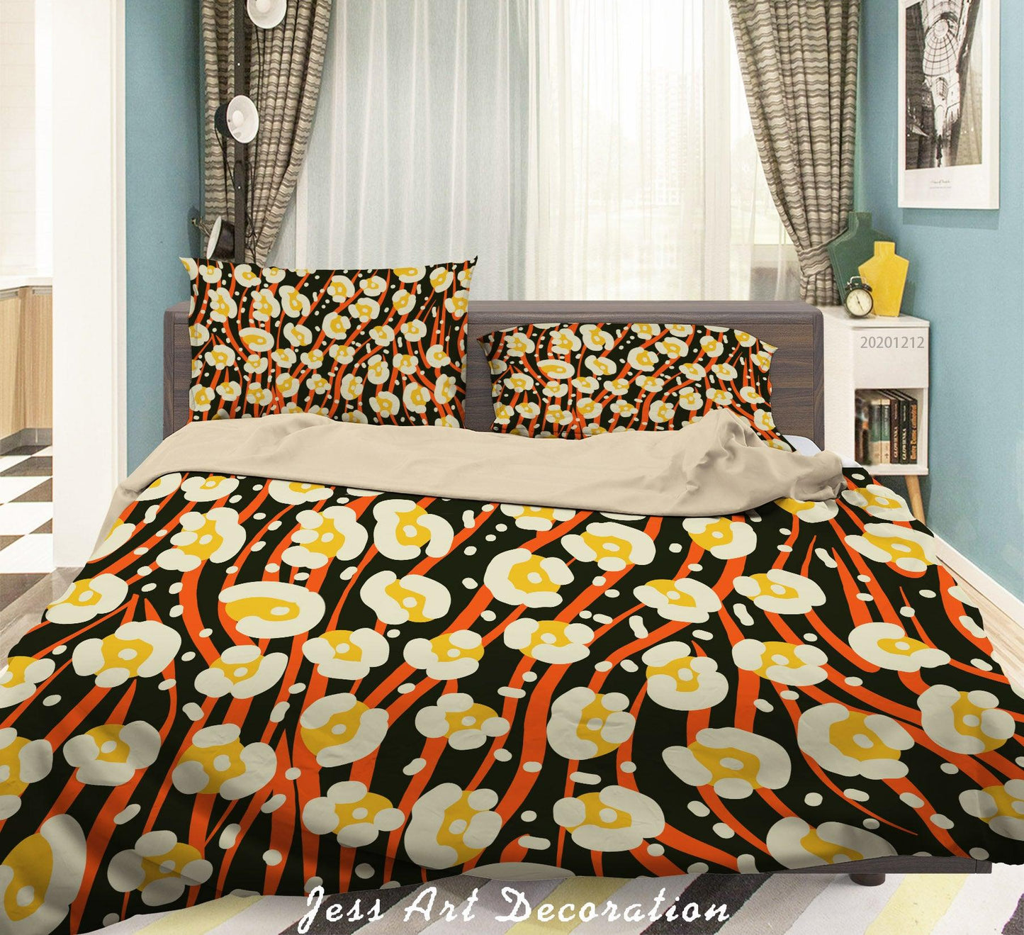 3D African Fabric Animal Skin Background Quilt Cover Set Bedding Set Duvet Cover Pillowcases LXL