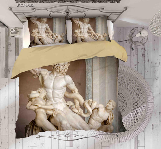 3D Art Sculpture Quilt Cover Set Bedding Set Duvet Cover Pillowcases 245