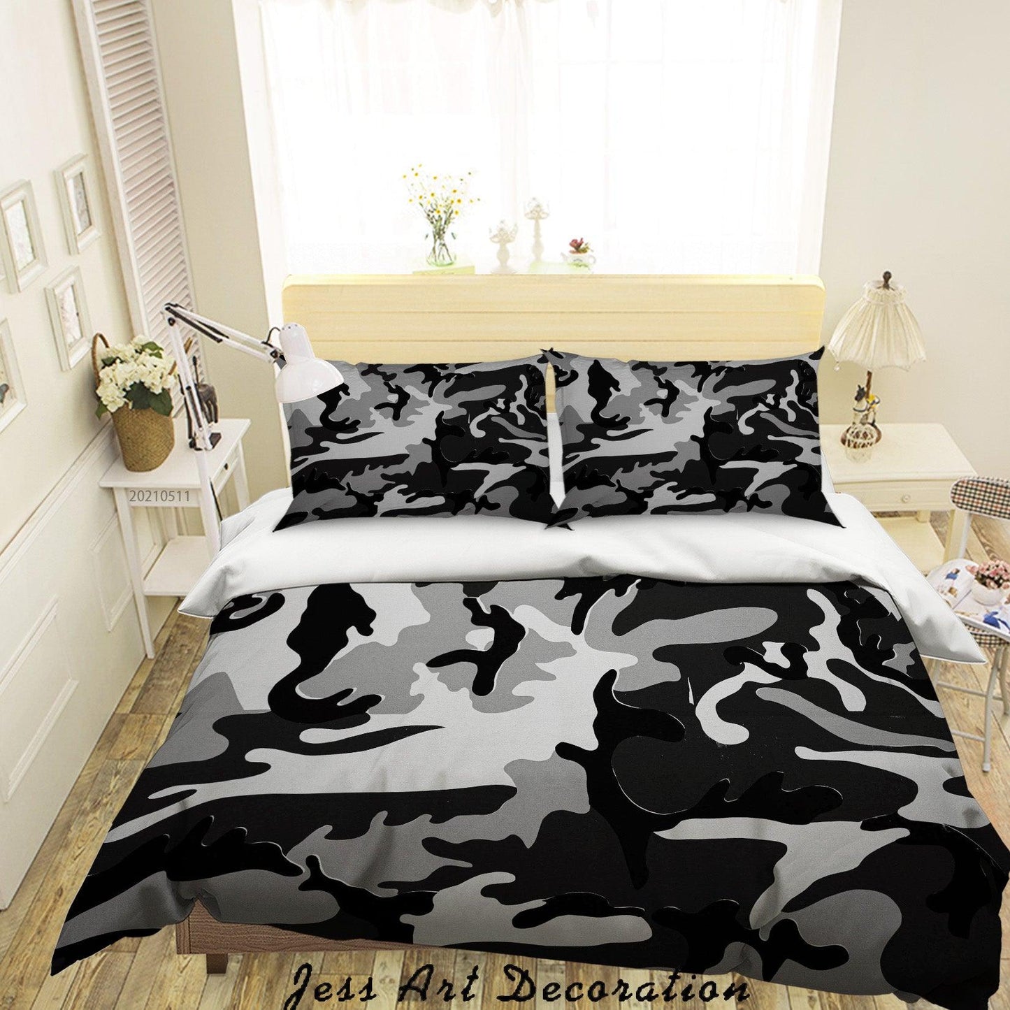 3D Abstract Grey Black Marble Texture  Quilt Cover Set Bedding Set Duvet Cover Pillowcases 610