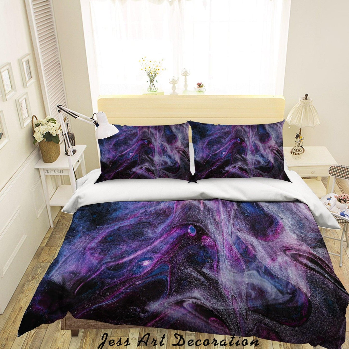 3D Abstract Marble Texture Quilt Cover Set Bedding Set Duvet Cover Pillowcases 267