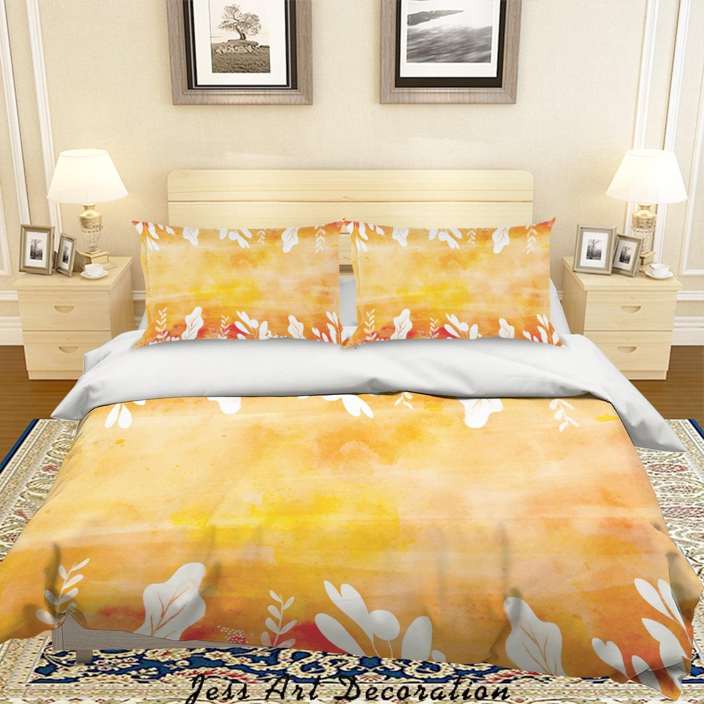 3D Autumn Leaves Quilt Cover Set Bedding Set Pillowcases 118