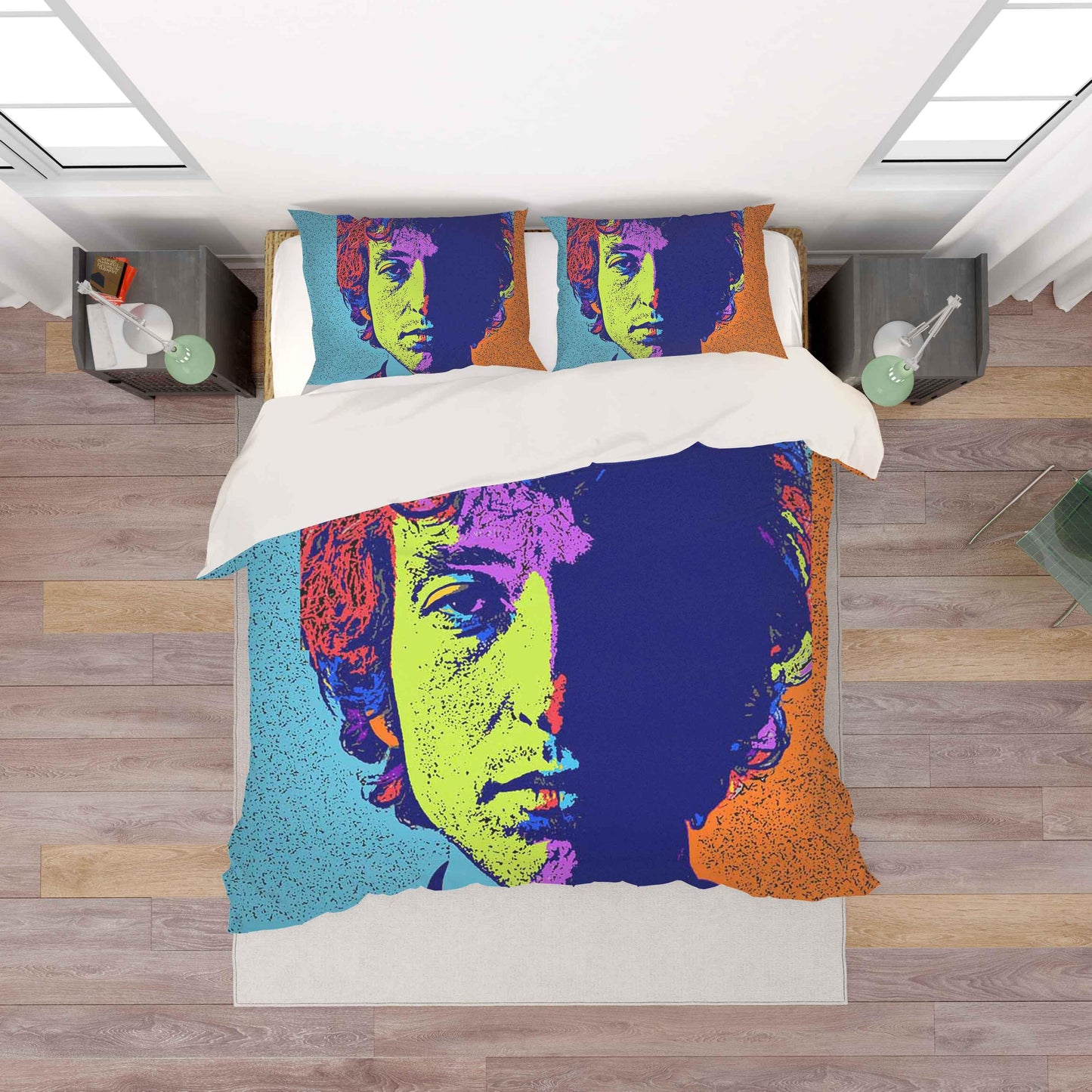 3D Bob Dylan Quilt Cover Set Bedding Set Pillowcases 15