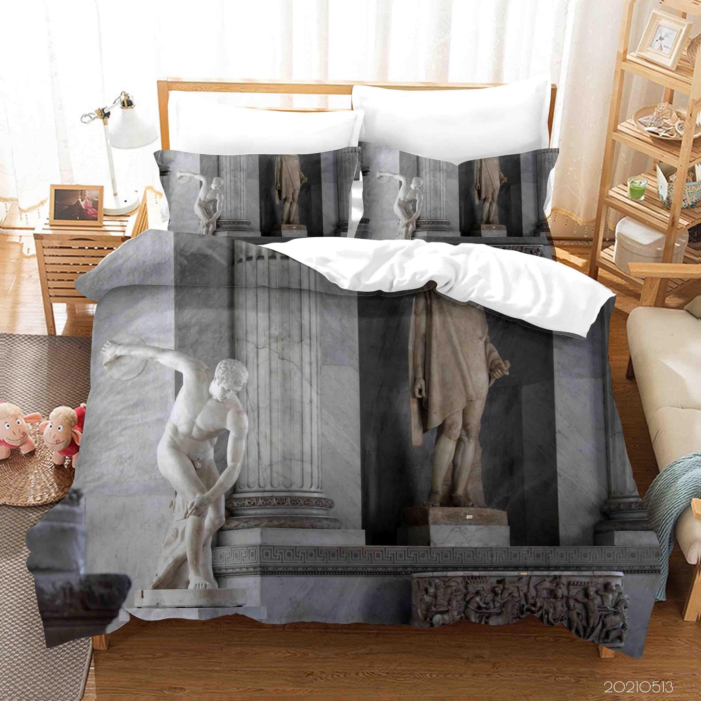 3D Architecture Sculpture Quilt Cover Set Bedding Set Duvet Cover Pillowcases 280