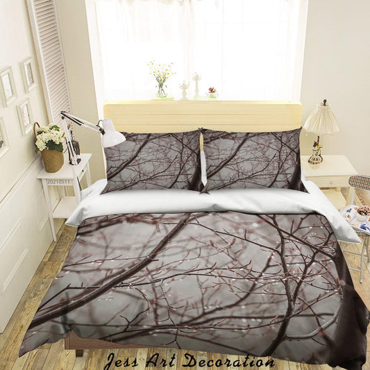 3D Branch Scenery Quilt Cover Set Bedding Set Duvet Cover Pillowcases 570