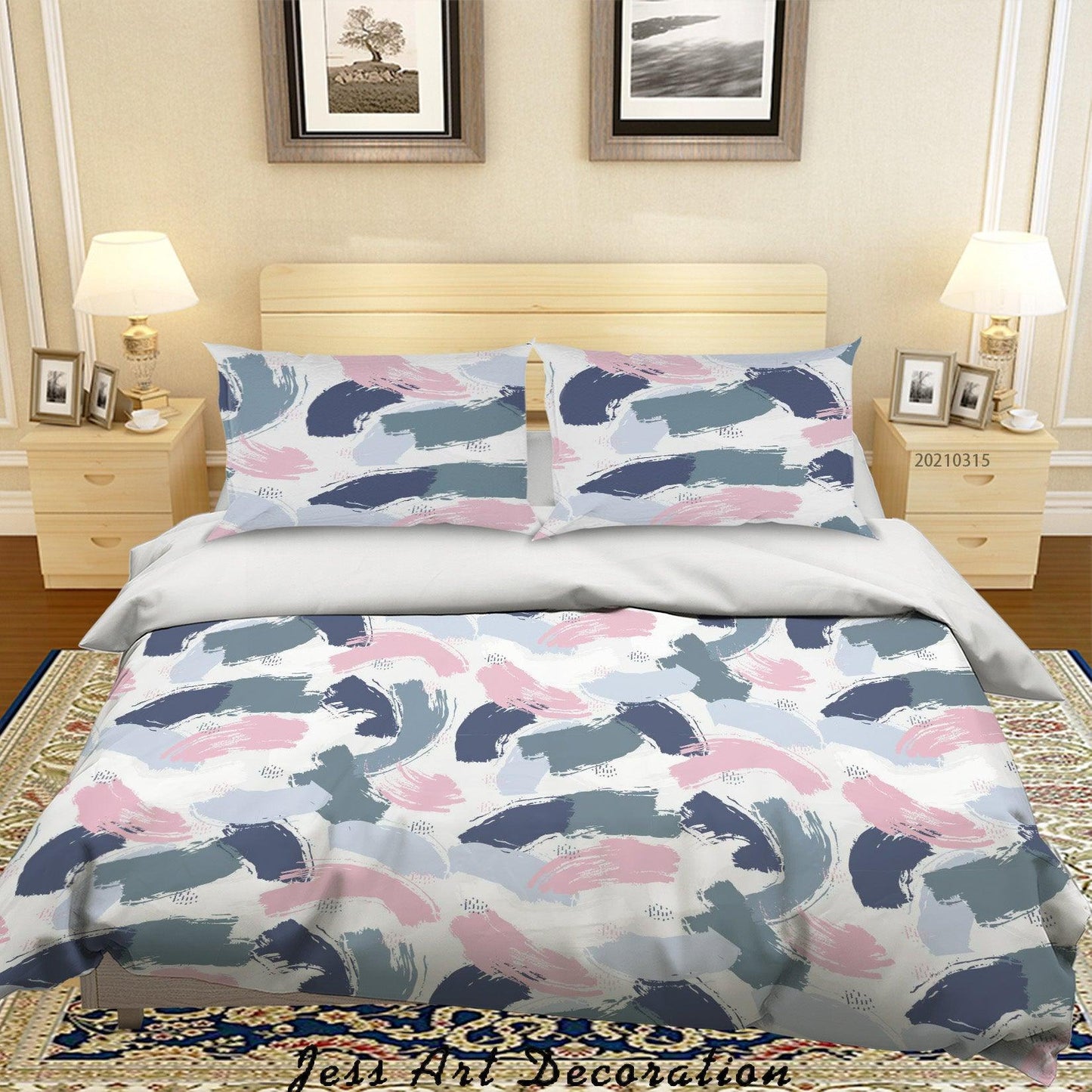 3D Abstract Color Graffiti Quilt Cover Set Bedding Set Duvet Cover Pillowcases 83