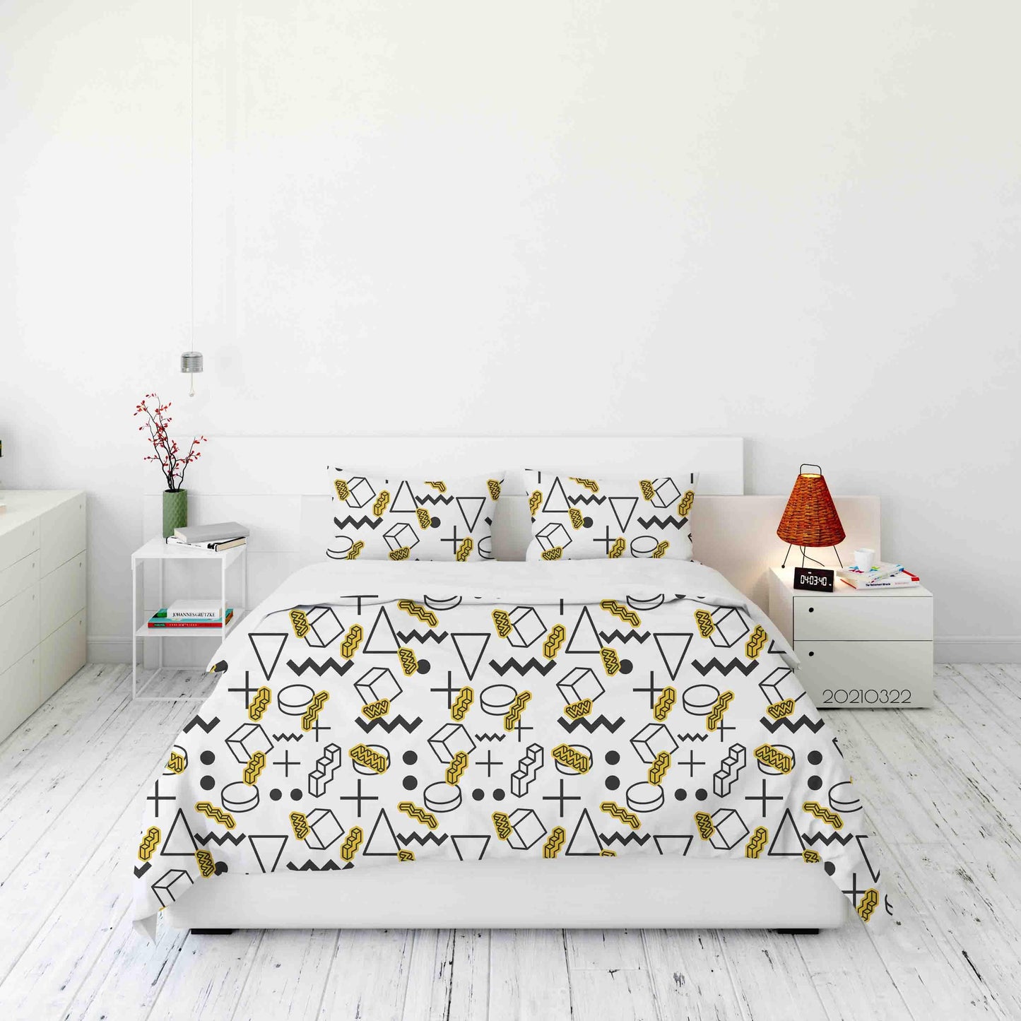 3D Abstract Geometric Pattern Quilt Cover Set Bedding Set Duvet Cover Pillowcases 24 LQH