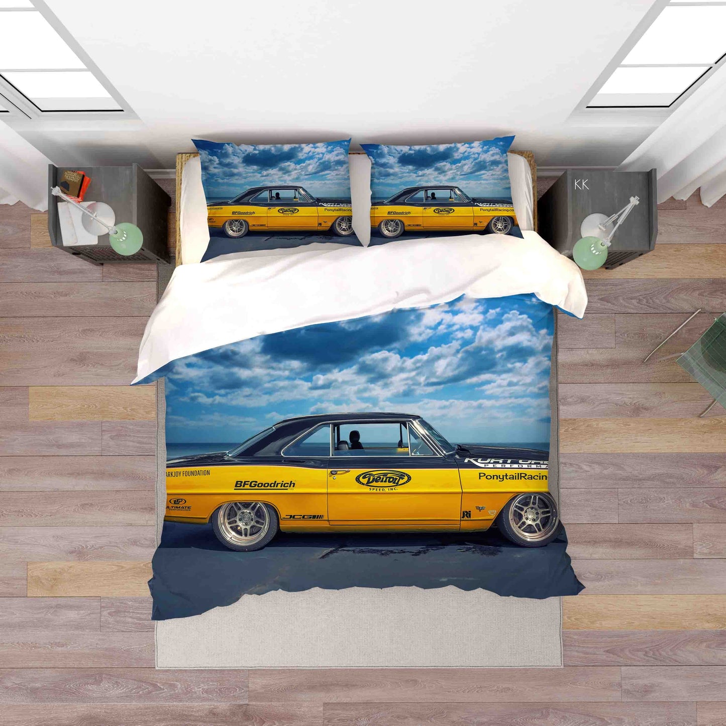 3D Automobile Cloud Bluesky Quilt Cover Set Bedding Set Duvet Cover Pillowcase 396