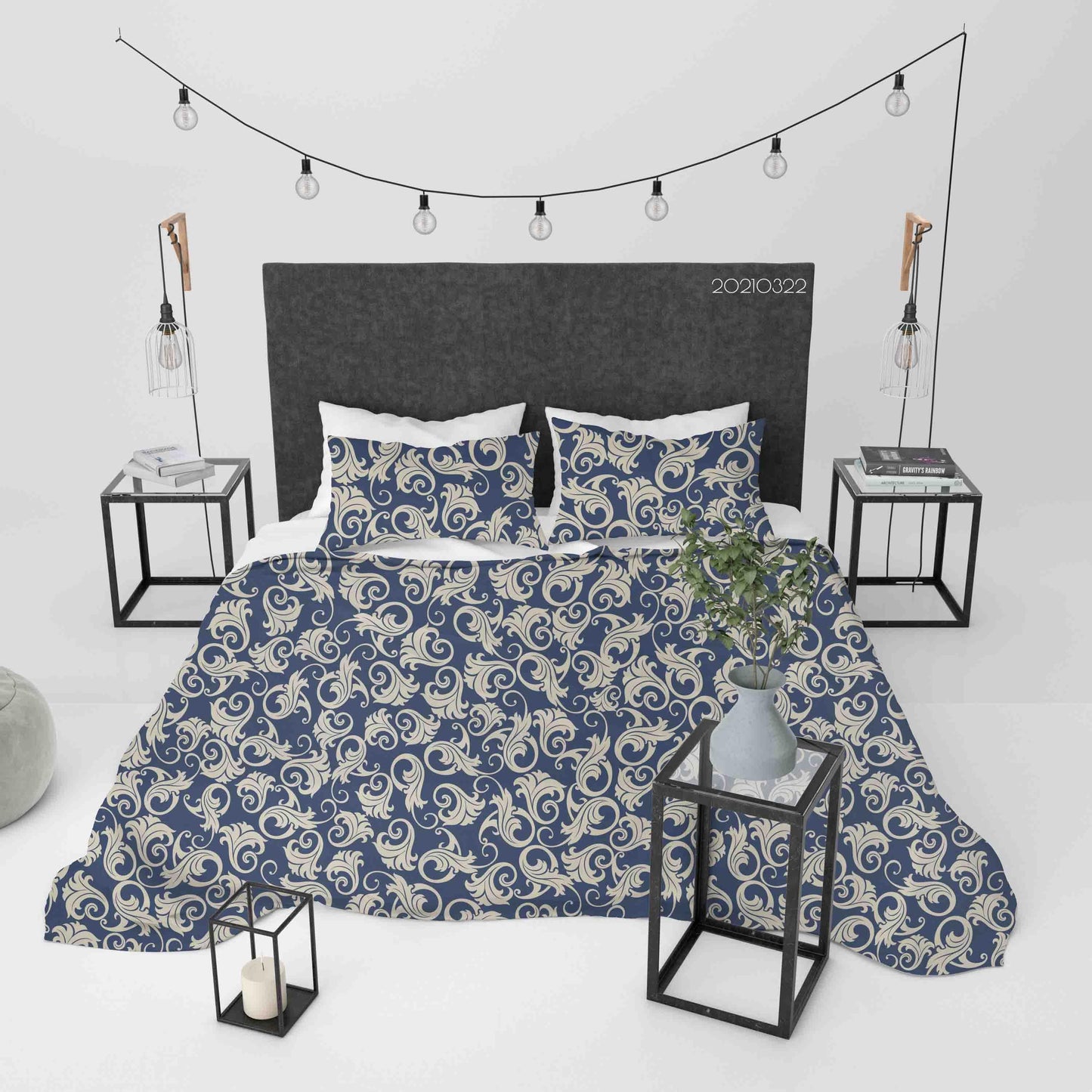 3D Baroque Pattern Quilt Cover Set Bedding Set Duvet Cover Pillowcases 86