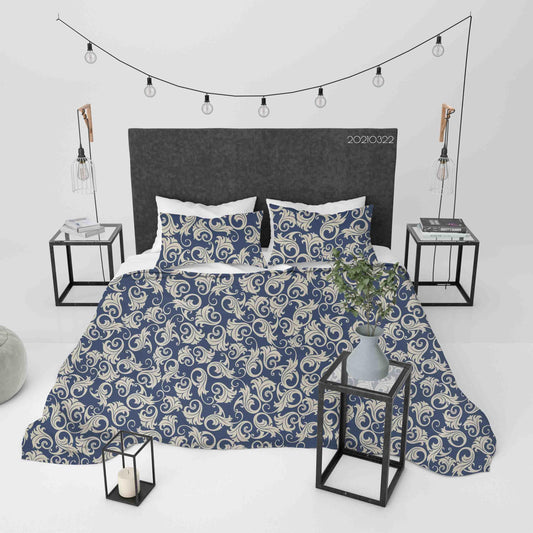 3D Baroque Pattern Quilt Cover Set Bedding Set Duvet Cover Pillowcases 86
