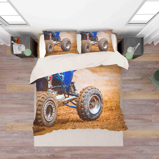 3D Big Feet Truck Quilt Cover Set Bedding Set Pillowcases A199 LQH