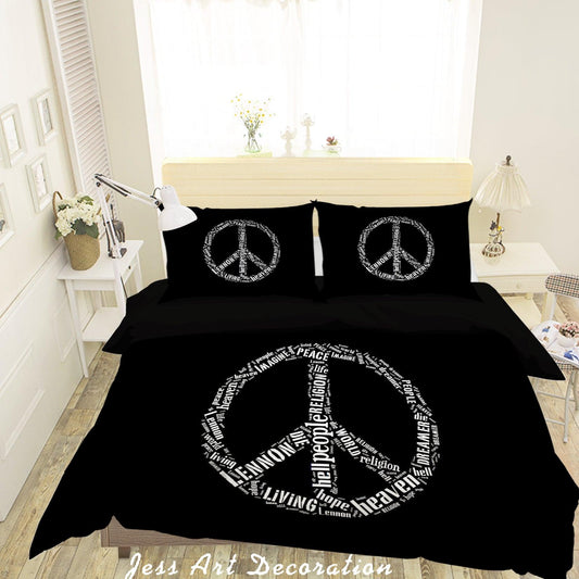 3D Abstract Rock Star Quilt Cover Set Bedding Set Pillowcases 12