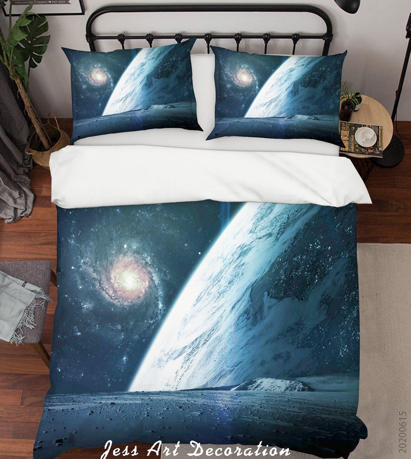 3D Blue Planet Wormhole Universe Quilt Cover Set Bedding Set Duvet Cover Pillowcases SF111