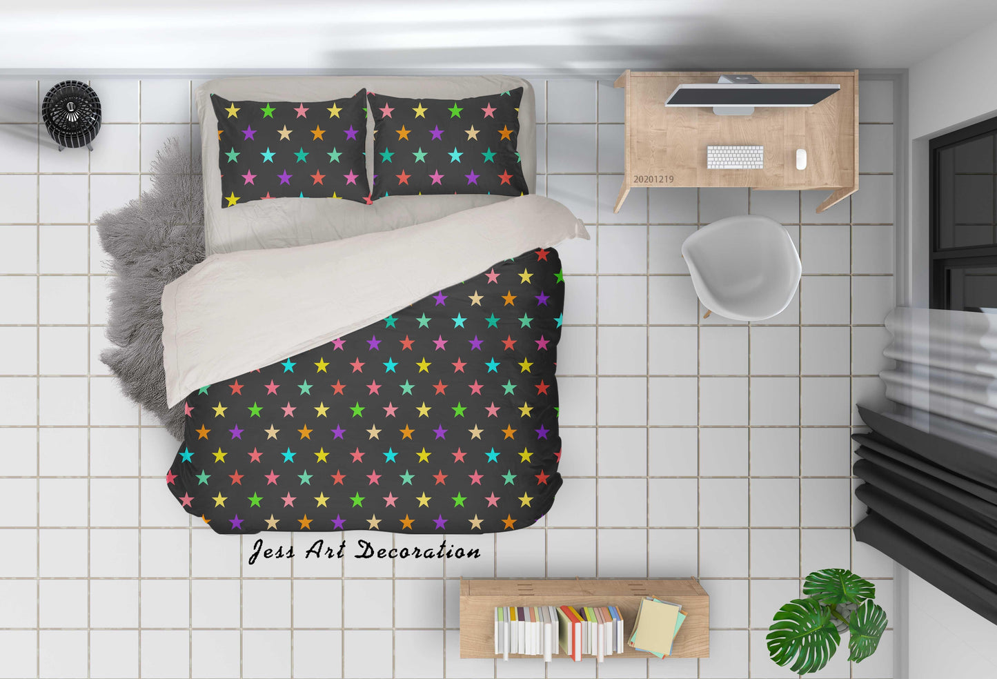 3D Abstract Colorful Geometric Pattern Quilt Cover Set Bedding Set Duvet Cover Pillowcases 36