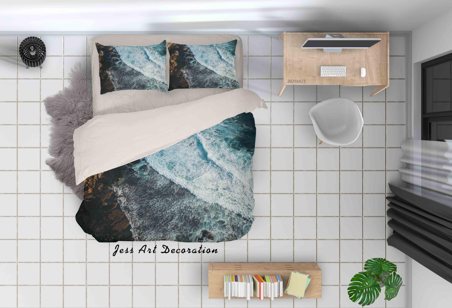 3D Beach Landscape Quilt Cover Set Bedding Set Duvet Cover Pillowcases 41