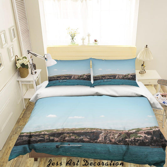 3D Blue Sky Sea Landscape Quilt Cover Set Bedding Set Duvet Cover Pillowcases 201