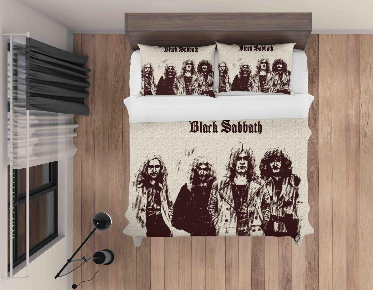 3D Beige Black Sabbath Quilt Cover Set Bedding Set Duvet Cover Pillowcases SF23
