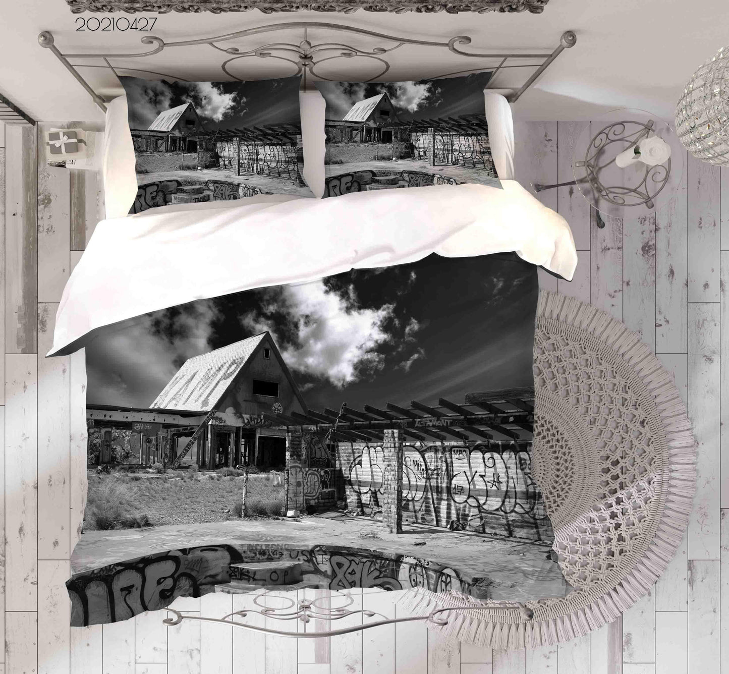 3D Abstract Art Street Graffiti Quilt Cover Set Bedding Set Duvet Cover Pillowcases 96