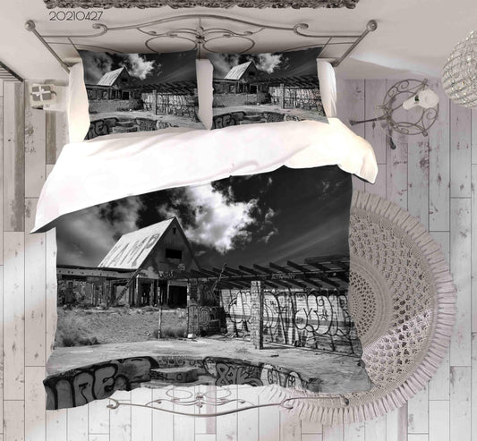 3D Abstract Art Street Graffiti Quilt Cover Set Bedding Set Duvet Cover Pillowcases 96