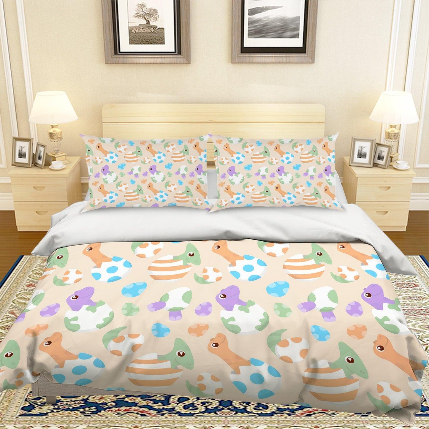 3D Cartoon Dinosaur Egg Quilt Cover Set Bedding Set Pillowcases 28