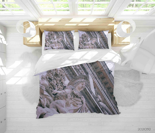 3D Architecture Art Sculpture Quilt Cover Set Bedding Set Duvet Cover Pillowcases 305
