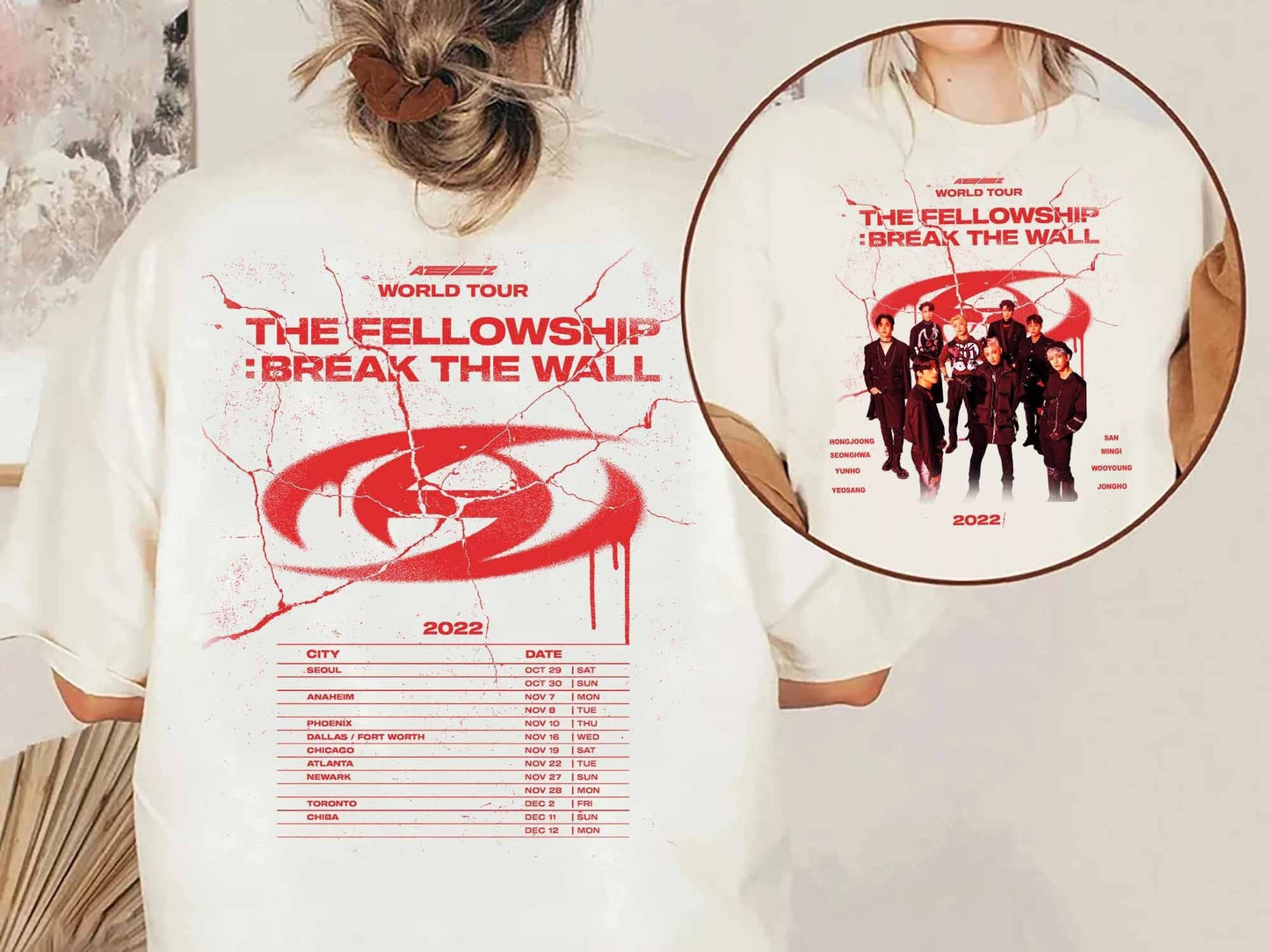 Ateez World Tour 2022 Tshirt