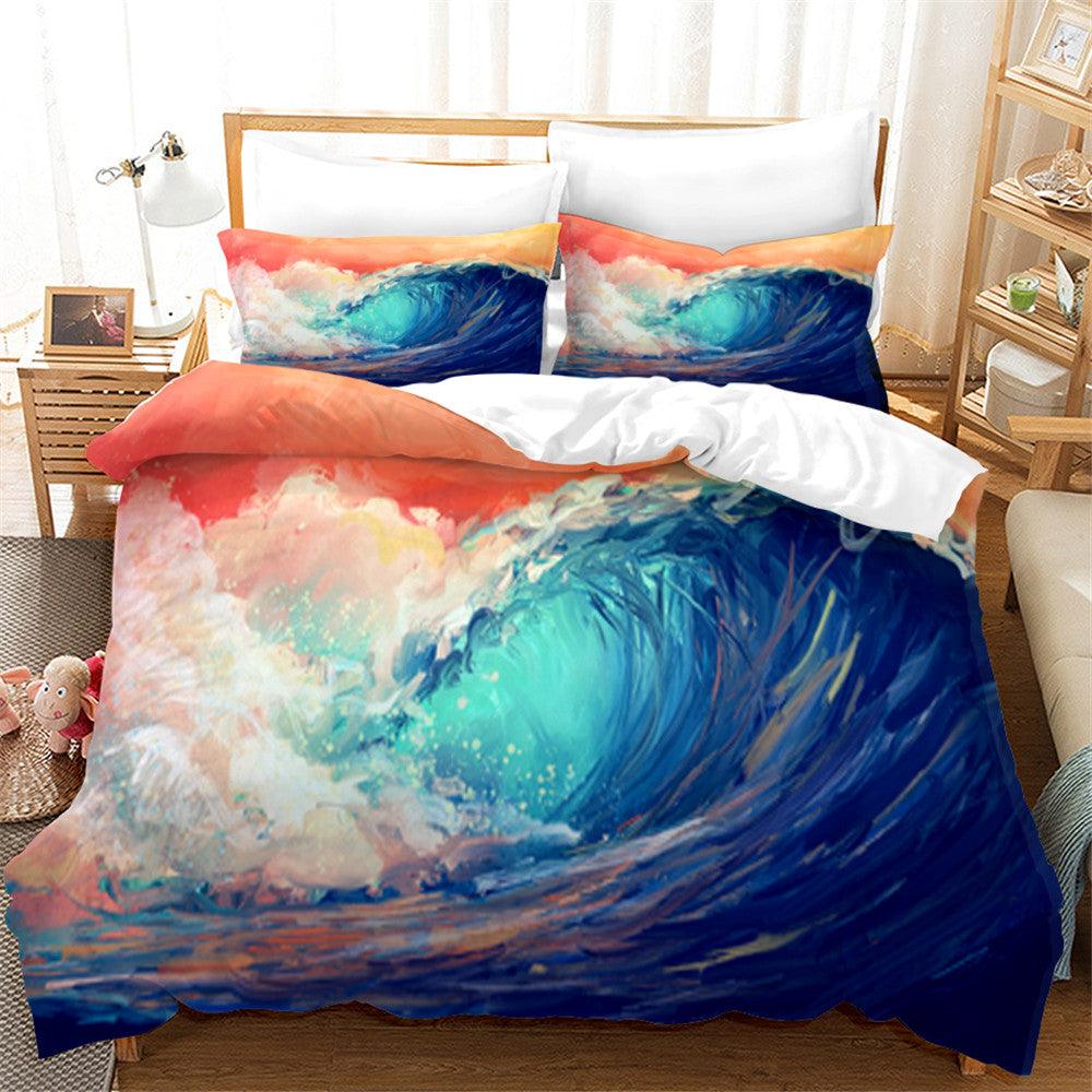 3D Artistic Waves Nature Landscape Quilt Cover Set Bedding Set Duvet Cover Pillowcases 58