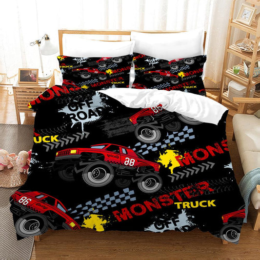 3D Cartoon Monster Trunk Quilt Cover Set Bedding Set Duvet Cover Pillowcases WJ 1699