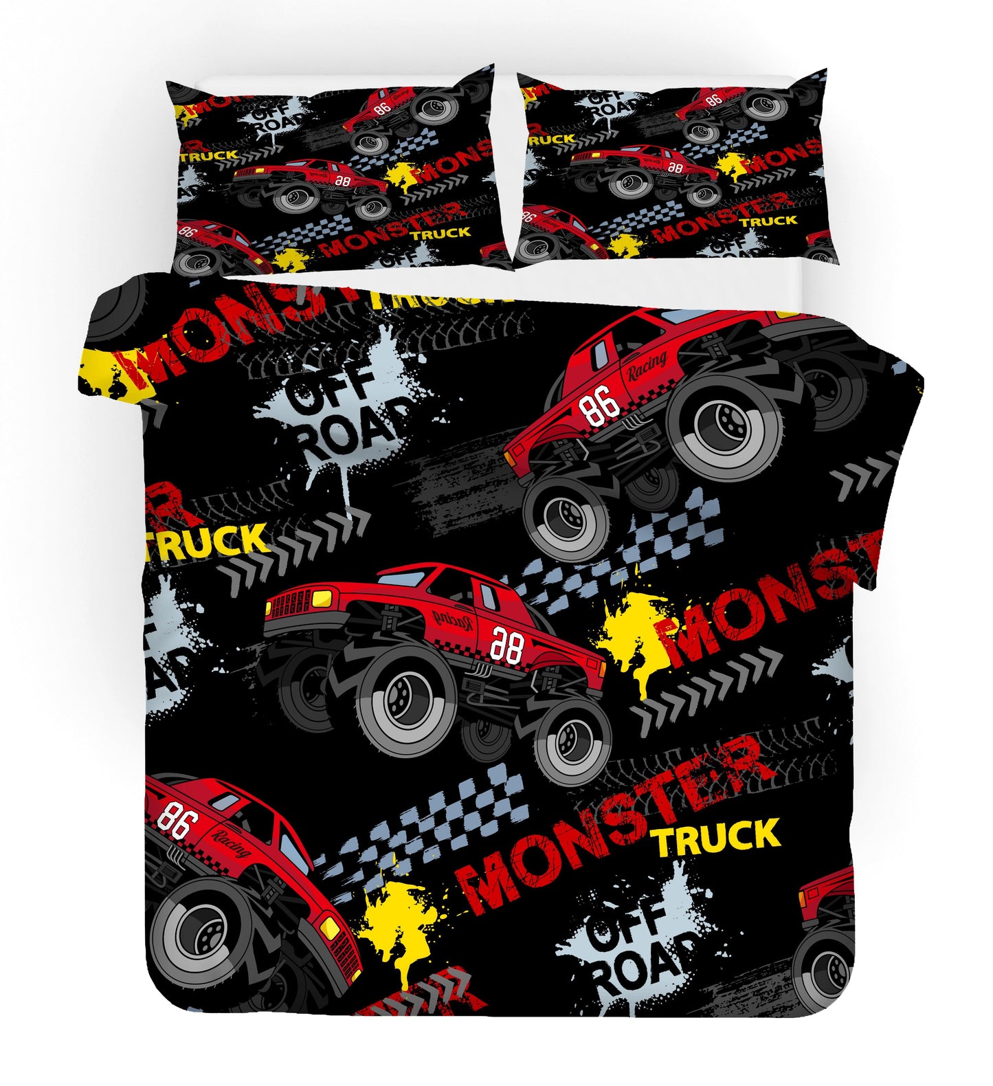 3D Cartoon Monster Trunk Quilt Cover Set Bedding Set Duvet Cover Pillowcases WJ 1699