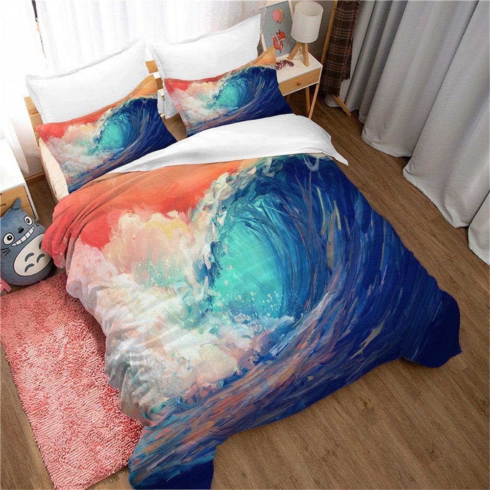 3D Artistic Waves Nature Landscape Quilt Cover Set Bedding Set Duvet Cover Pillowcases 58
