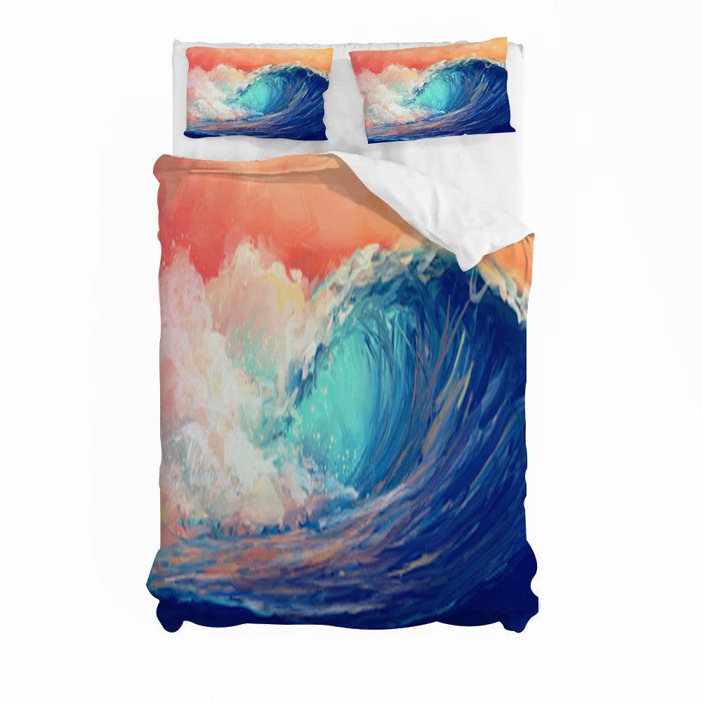 3D Artistic Waves Nature Landscape Quilt Cover Set Bedding Set Duvet Cover Pillowcases 58