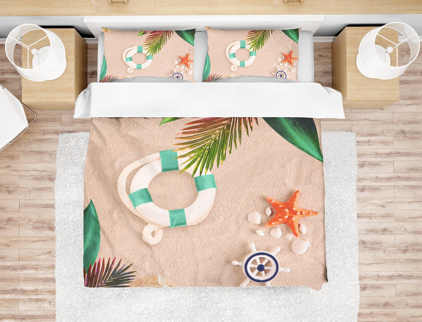 3D Beach Conch Quilt Cover Set Bedding Set Pillowcases 49