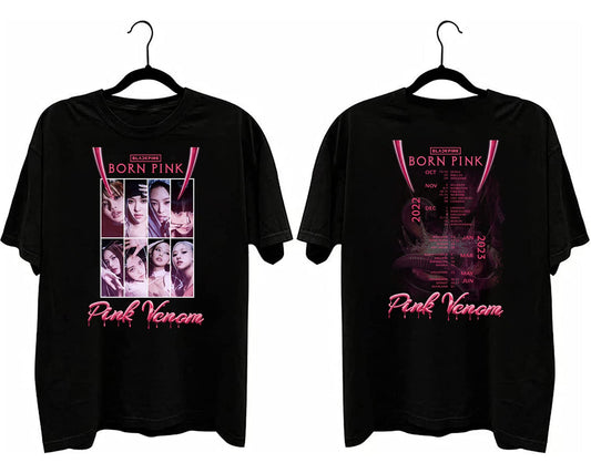 Blackpink Born Pink Tour 2022 Double Sided T-shirt
