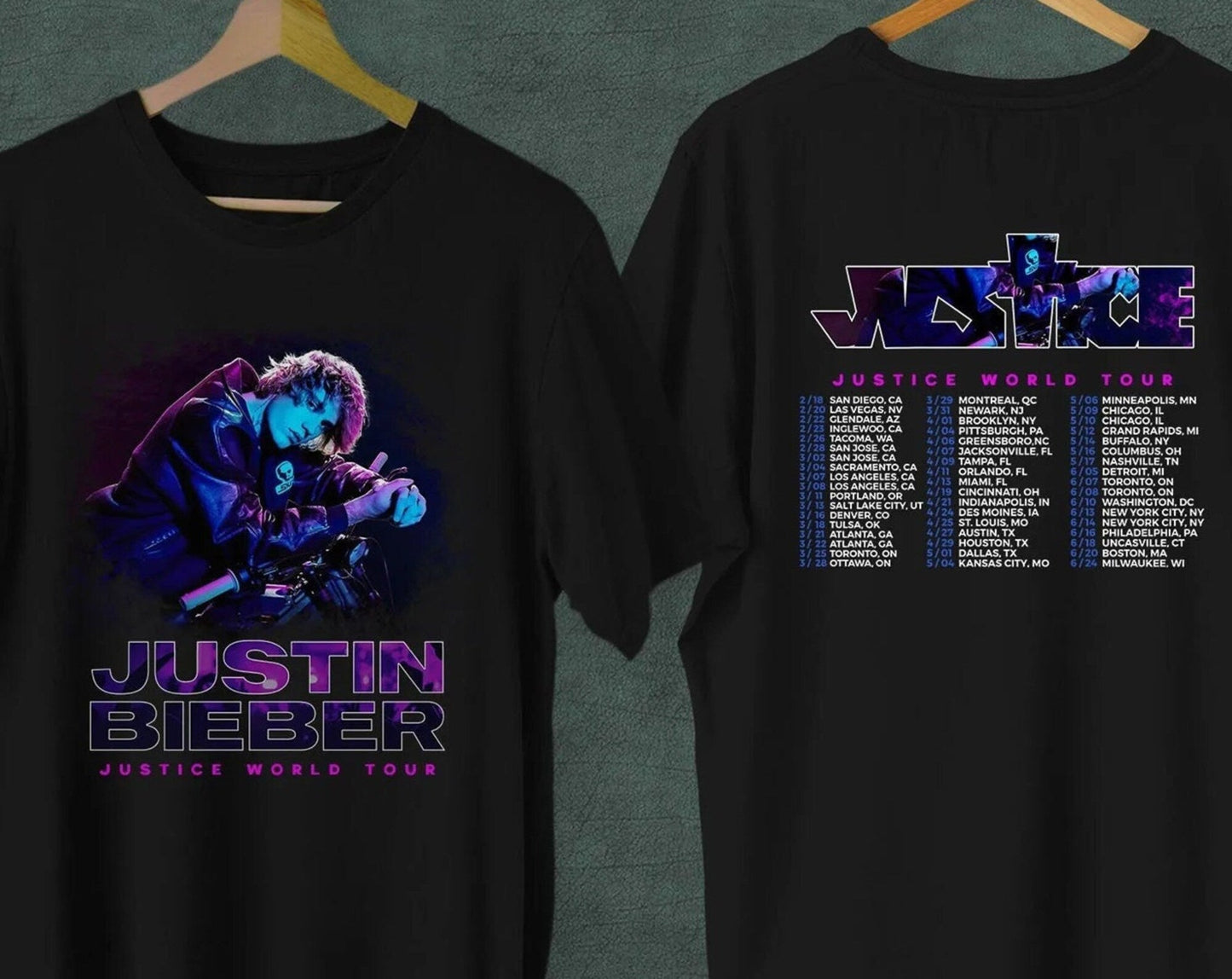 Justin Bieber Justice World Tour 2022 Shirt, Justin Bieber Tee