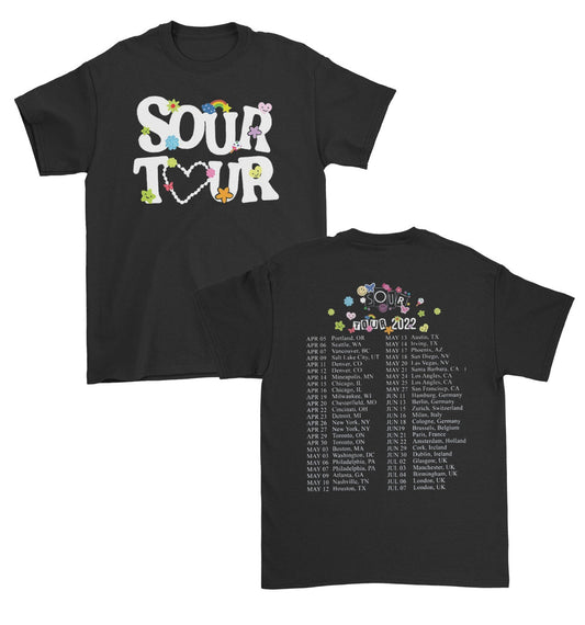 Sour Tour Shirt, Sour Tour 2022 TShirt, Olivia Concert Double Side T-shirt