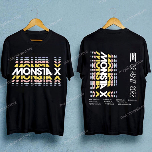 Monsta X the No Limit tour merch 2022 shirt, Monsta X kpop vintage shirt