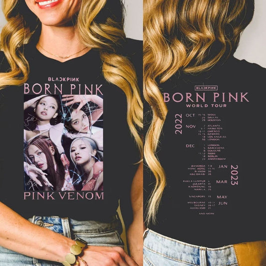 Blackpink Shirt, Blackpink Born Pink World Tour Shirt, Pink Venom Shirt